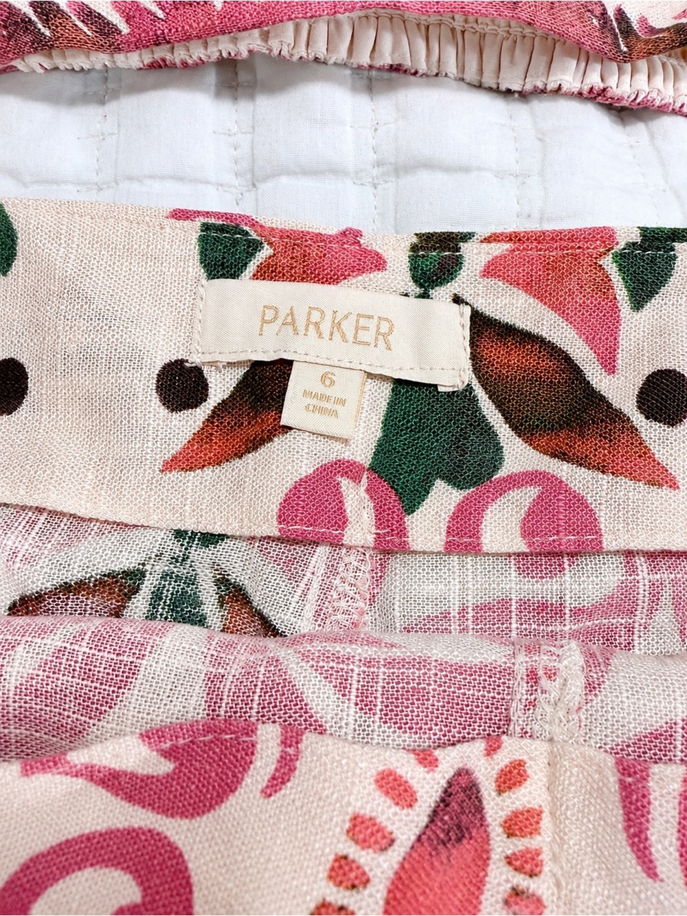 Parker Size 6 Pink Printed Halter Top & Skort Two Piece Set - Picture 2 of 4